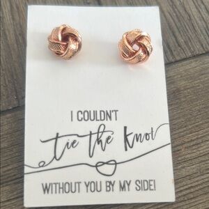 Elegant Rose Knot Earrings